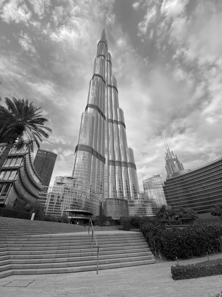 burj khalifa bw